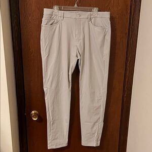 Lululemon ABC Slim Fit Warpstreme Raw Linen 5 Pocket Pant 34x32
